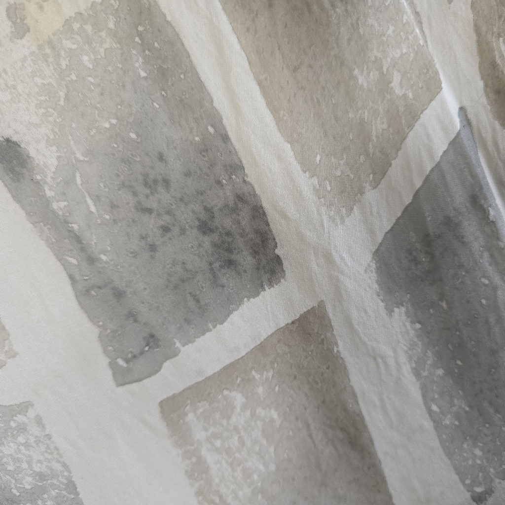 Stunning Hand Dyed Scandal Watercolor Sheer Silk Overlay Italian Boho Blouse — image 4 of 6